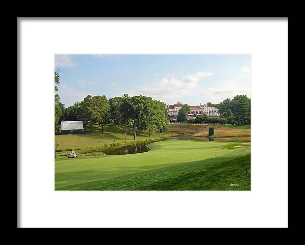 Maryland Framed Print featuring the photograph Congressional Blue Course - The Finish - Par 4 18th by Ronald Reid