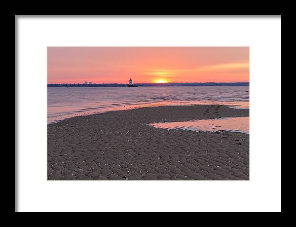 New England Framed Print featuring the photograph Conimicut Ripples by Bryan Bzdula