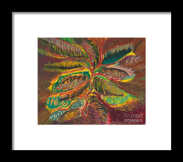 Abstract Art Framed Print featuring the painting Connected in Life by Ania M Milo