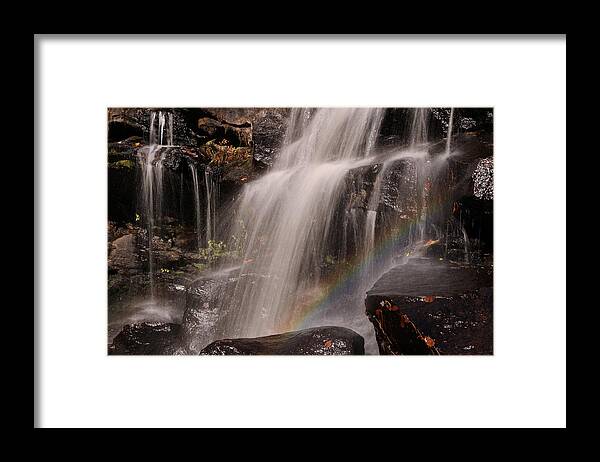 Chapman Falls Framed Print featuring the photograph Connecticut Chapman Falls by Juergen Roth