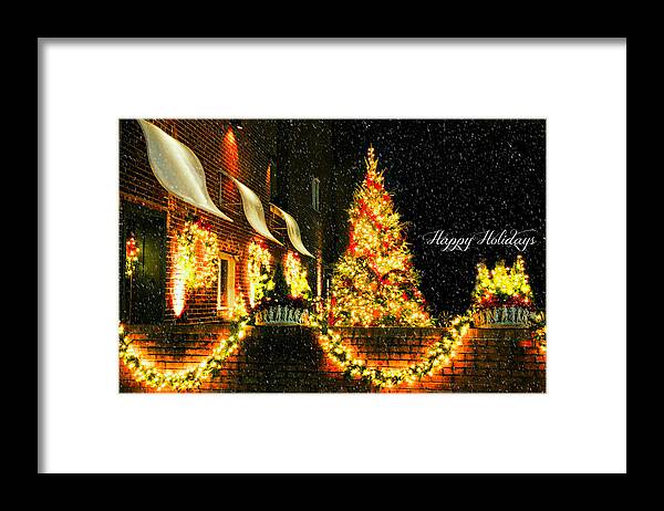 Connecticut Christmas Framed Print featuring the photograph Connecticut Christmas by Diana Angstadt