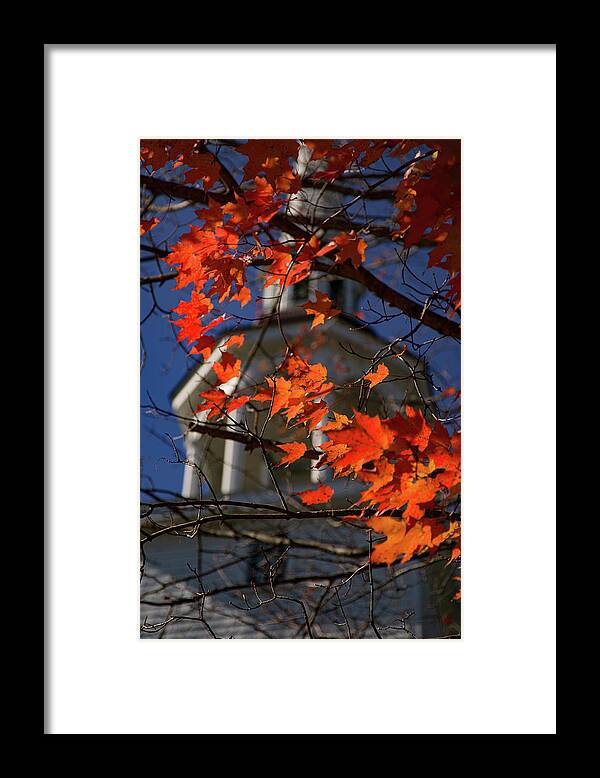 Jefffolger Framed Print featuring the photograph Connecticut fall foliage in view by Jeff Folger