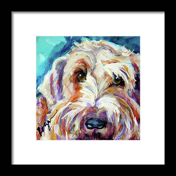 Dogs Framed Print featuring the painting Connor by Judy Rogan