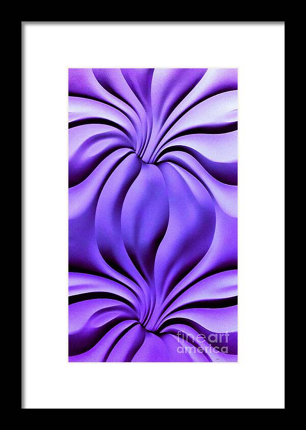 Purple Framed Print featuring the photograph Contemplation in Purple by Roberta Byram