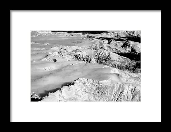 Continental Divide Framed Print featuring the photograph Continental Divide Clouds Rocky Mountains by James BO Insogna