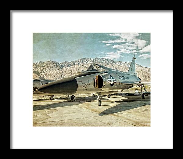  Aircraft Framed Print featuring the photograph Convair F-102 Delta Dagger by Sandra Selle Rodriguez