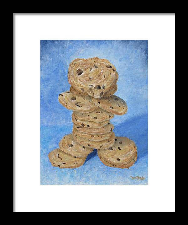 Cookies Framed Print featuring the painting Cookie Monster by Nancy Nale