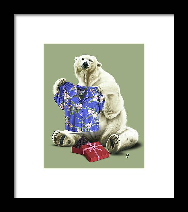 Illustration Framed Print featuring the digital art Cool Colour by Rob Snow