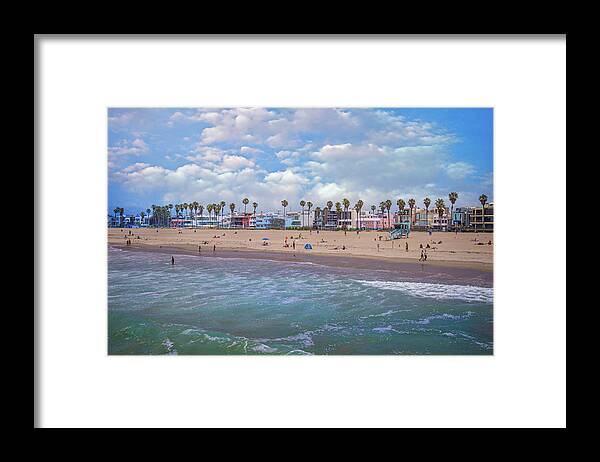 Venice Beach Framed Print featuring the photograph Cool Down on the Coast by Lynn Bauer