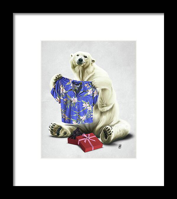 Illustration Framed Print featuring the digital art Cool Wordless by Rob Snow