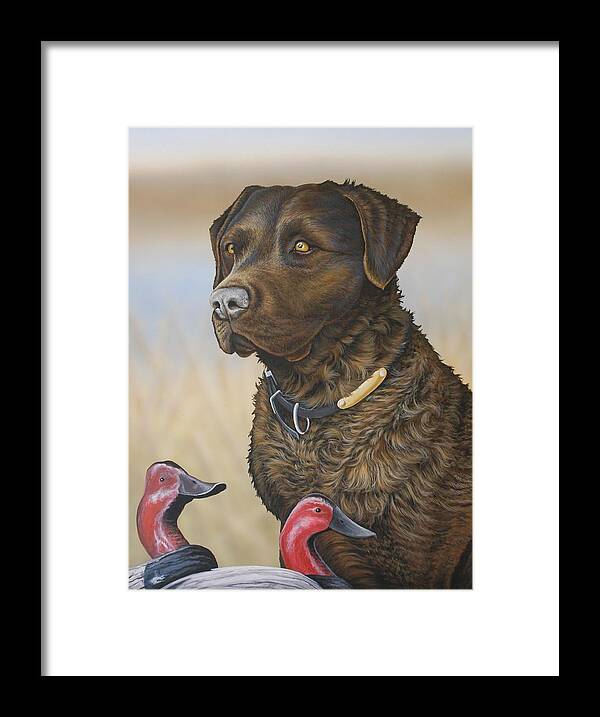 Chessie Framed Print featuring the painting Copper by Anthony J Padgett