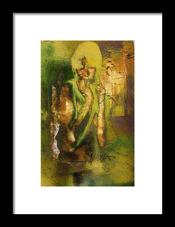 Copper Framed Print featuring the digital art Copper Hair by Andrea Barbieri