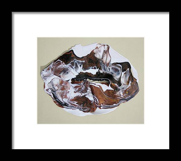 3d Framed Print featuring the painting Copper Singularity by Madeleine Arnett