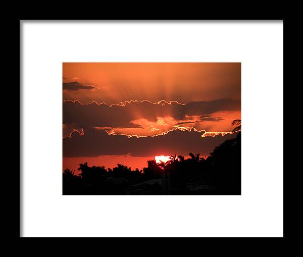 Sunset Framed Print featuring the photograph Copper Sunset by Rosalie Scanlon