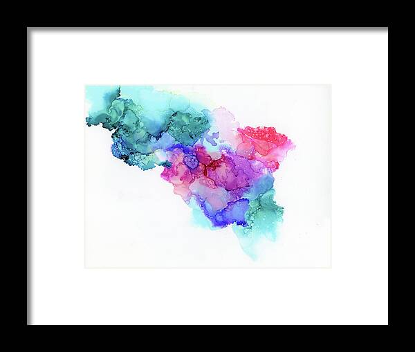 Coral Framed Print featuring the painting CoralSea by Tamara Nelson