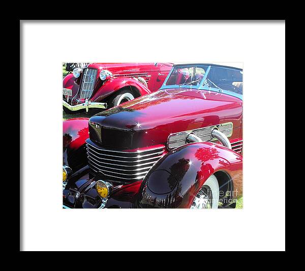 Cord Framed Print featuring the photograph Cord C Phaeton by Neil Zimmerman