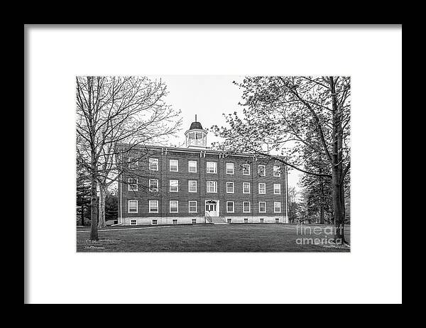 Cornell College Framed Print featuring the photograph Cornell College - College Hall by University Icons