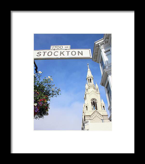 San Francisco Framed Print featuring the photograph Corner Of Stockton- by Linda Woods by Linda Woods
