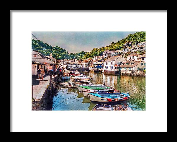 Polperro Framed Print featuring the photograph Cornish Smuggler Jewel by Hanny Heim