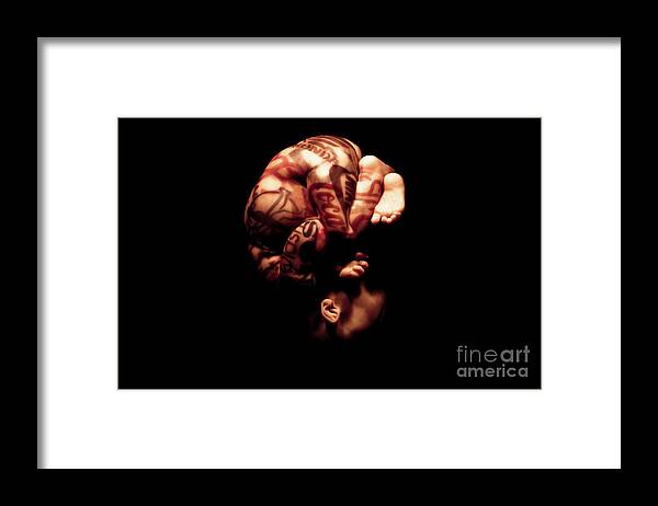 Banksy Framed Print featuring the photograph Corporations over foetus by Stefano Senise