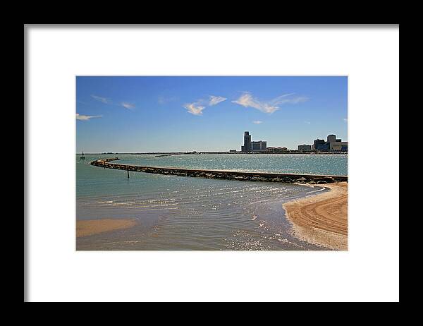 Beach Framed Print featuring the photograph Corpus Christi Harbor by Angela Murdock