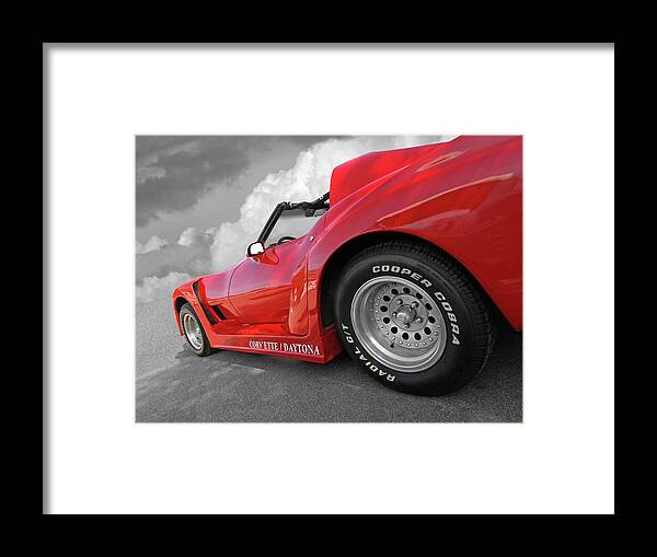 Corvette Framed Print featuring the photograph Corvette Daytona by Gill Billington