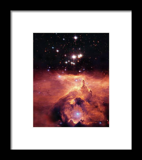 Outer Space Framed Print featuring the photograph Cosmic Cave by Jennifer Rondinelli Reilly - Fine Art Photography
