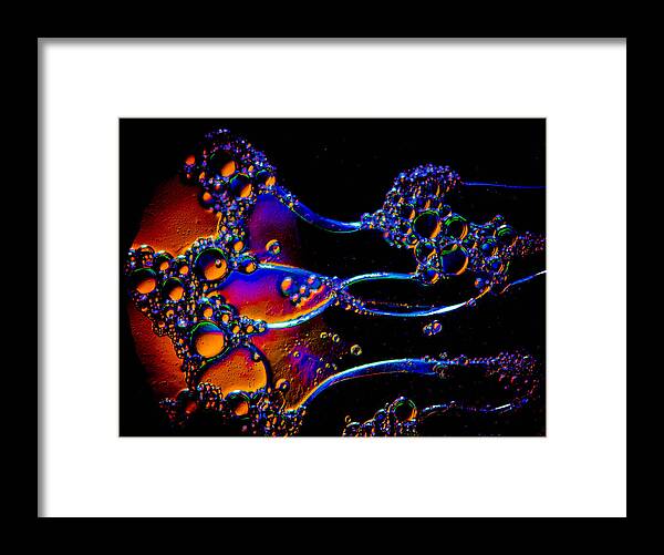Oil Framed Print featuring the photograph Cosmic Manowar by Bruce Pritchett