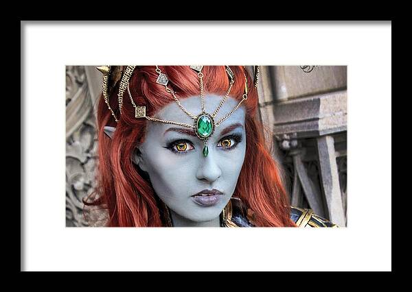 Cosplay Framed Print featuring the digital art Cosplay by Maye Loeser