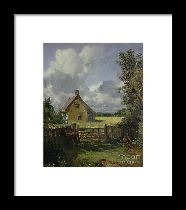 Cottage Framed Print featuring the painting Cottage in a Cornfield by John Constable