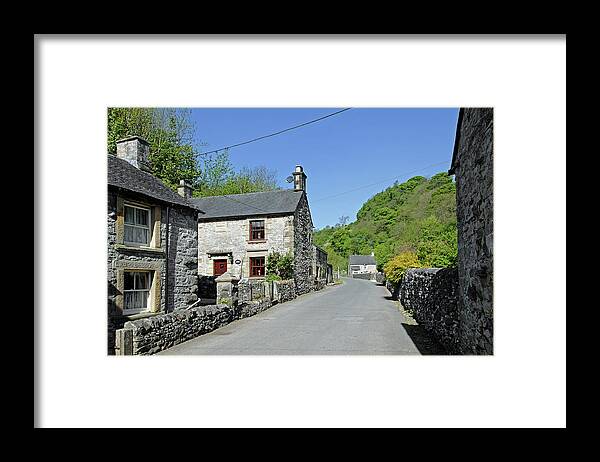 Europe Framed Print featuring the photograph Cottages at Milldale by Rod Johnson
