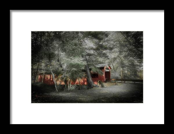 Wooden Framed Print featuring the photograph Country Crossing by Marvin Spates