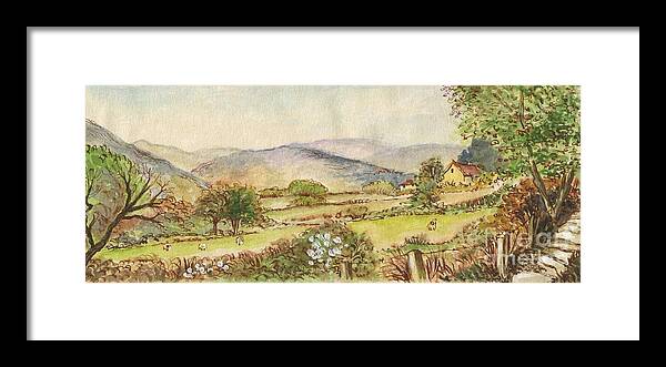 Art Framed Print featuring the painting Country Scene Collection 3 by Morgan Fitzsimons