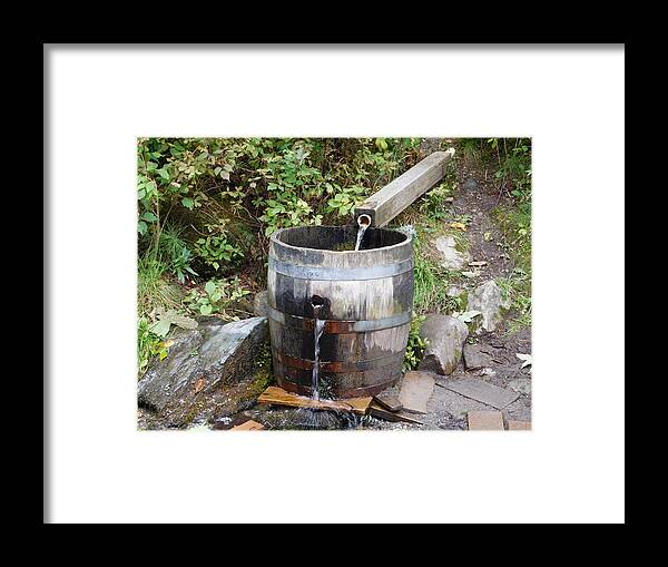 Montgomery Framed Print featuring the photograph Countryside Water Feature by Catherine Gagne