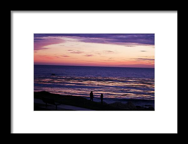 Couple Framed Print featuring the photograph Couple on Shell Beach by Gary Brandes