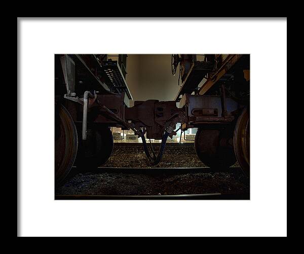 Train Framed Print featuring the photograph Coupling by Scott Hovind