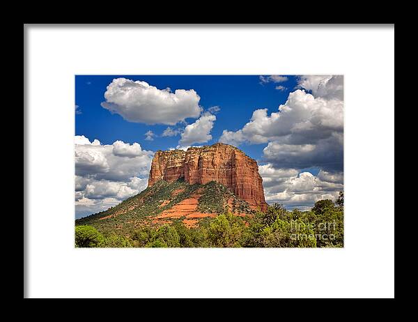 Travel Framed Print featuring the photograph Courthouse Butte by Louise Heusinkveld