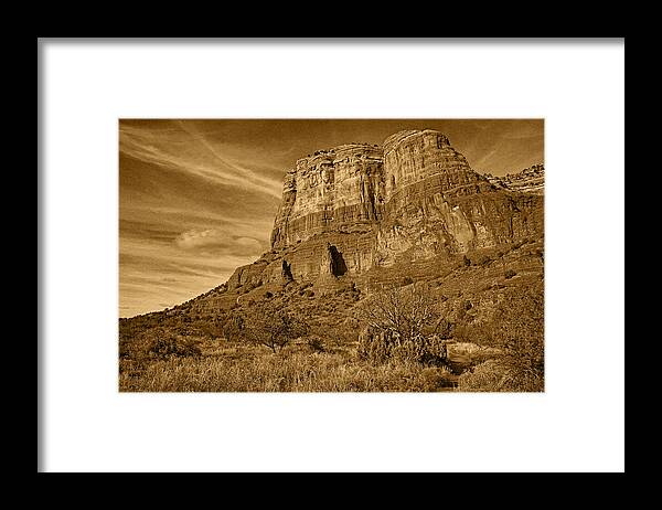 Courthouse Butte Framed Print featuring the photograph Courthouse Butte Tnt by Theo O'Connor