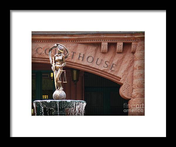 San Antonio Framed Print featuring the photograph Courthouse by Jeanne Woods