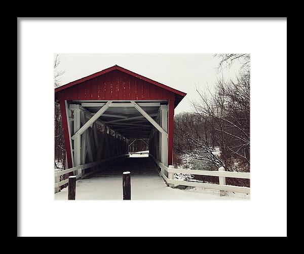 Covered Bridge Framed Print featuring the photograph Covered Bridge by Claire Duda