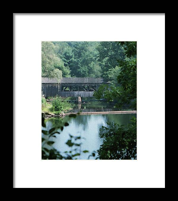 Covered Bridge Framed Print featuring the photograph Covered Bridge by Geoff Jewett