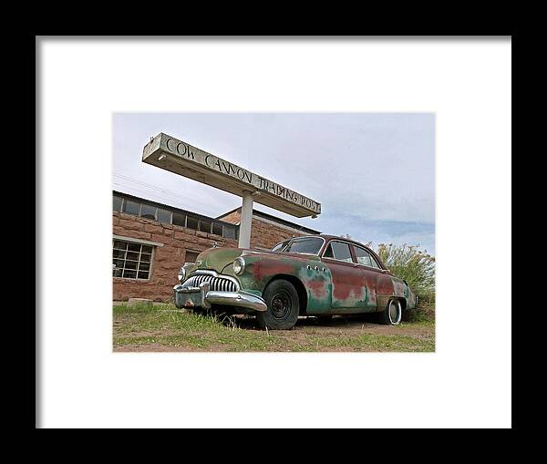 Bluff Framed Print featuring the photograph Cow Canyon Trading Post by JustJeffAz Photography