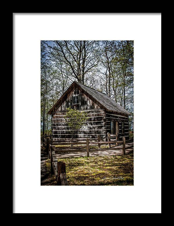 Old Cabin Framed Print featuring the photograph Cozy Cabin by Joann Copeland-Paul