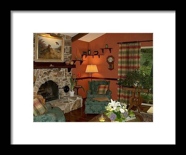 Room Framed Print featuring the photograph Cozy Corner by Lori Seaman