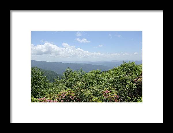 Long Range Views Framed Print featuring the photograph Craggy View by Allen Nice-Webb