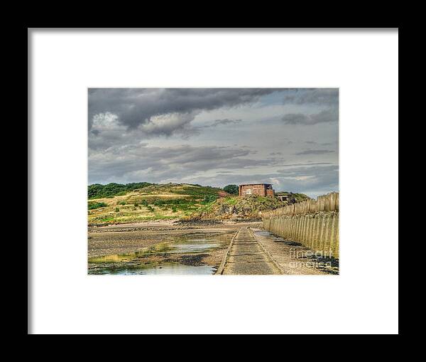 Scotland Framed Print featuring the photograph Cramond Island Causeway by Yvonne Johnstone