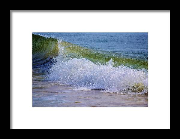 Waves Framed Print featuring the photograph Crash by Nicole Lloyd