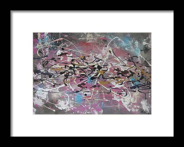 Contemporary Framed Print featuring the painting Crazy Afternoon by Antonio Moore