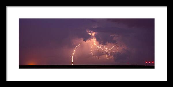 Lightning Framed Print featuring the photograph Crazy Bolts by Darren White