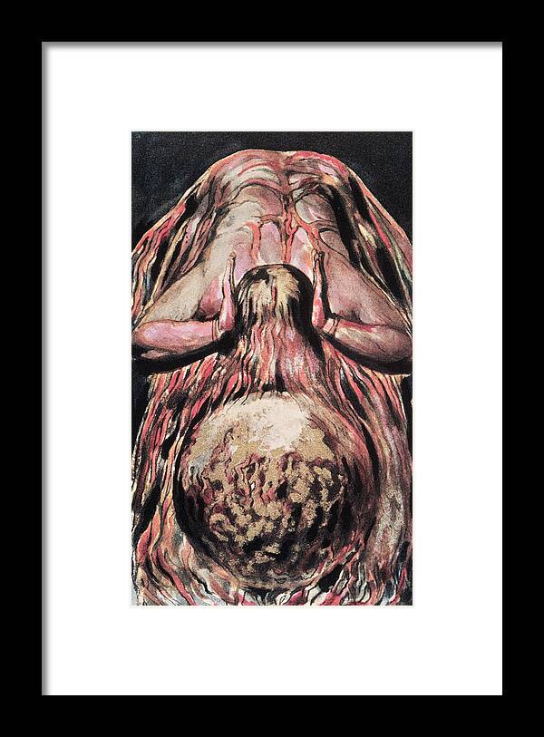 Book Framed Print featuring the painting Creation of Eve by William Blake